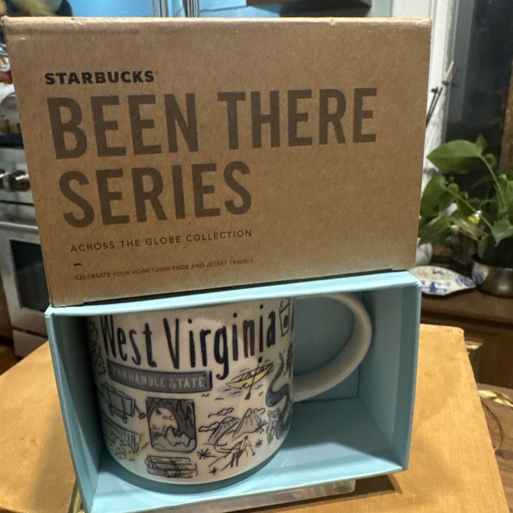 Starbucks Been There Series Mug West Virginia 14 oz NIB VHTF Retired Last Chance